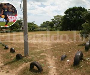 Este fue uno de los primeros campos en Balfate (norte del país) donde jugó Rigoberto Rivas, una joven promesa del fútbol nacional que fichó recientemente con el Inter de Milán de la Serie A de Italia tras sobresalir en sus reservas. Foto: Grupo OPSA.