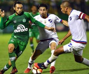 Nacional de Montevideo se impuso 1-0 (1-0) este miércoles ante el brasileño Chapecoense en partido de vuelta de la segunda ronda. Foto: AFP