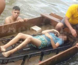 El cuerpo fue rescatado tres horas después de haberse sumergido en el río (Foto: El Heraldo Honduras/ Noticias de Honduras)