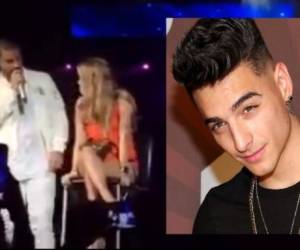 Fan rechaza un beso de Maluma en pleno concierto.