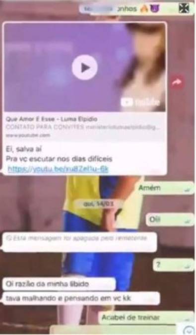 FOTOS: Sale a la luz el chat completo de WhatsApp entre Neymar y Najila Trindade, la modelo que lo acusa de violación