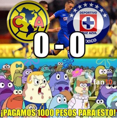 Destrozan con memes aburrido partido de final entre América-Cruz Azul