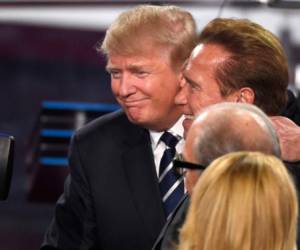 Arnold Schwarzenegger junto al presidente de los Estados Unidos, Donald Trump.