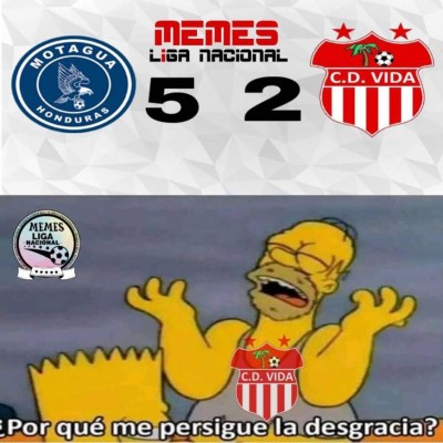 Con divertidos memes destrozan al Vida tras perder 5-2 ante Motagua