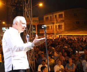 El presidente del Congreso Nacional, Mauricio Oliva, encabeza el Congreso Móvil en Choluteca.