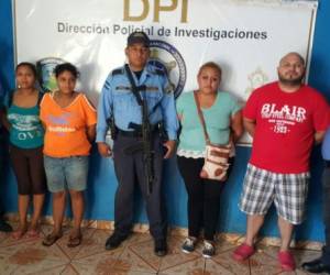 La madre y la tía de la menor fueron detenidas, así como la pareja que la sustrajo y otra persona que los acompañaba (Foto: DPI/ El Heraldo Honduras/ Noticias de Honduras)