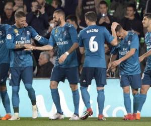 Tras una desastrosa primera vuelta de campeonato, en la que el equipo de Zidane solo anotó 22 goles a favor, los delanteros blancos parecen haber recuperado el olfato goleador y ya suman 23 festejos en solo cinco jornadas de la segunda vuelta. (Foto: AFP/ El Heraldo Honduras/ Noticias Honduras hoy)