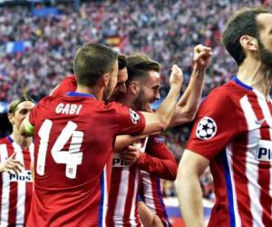 Con la mínima diferencia, los colchoneros obtuvieron el triunfo de local ante el equipo alemán, fotos: AFP.