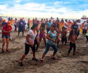 Zumba frente al mar.