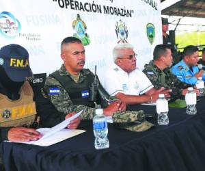 Representantes de la Fuerza de Seguridad Interinstitucional Nacional (Fusina) dieron a conocer el informe.