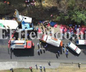 La tragedia se registró el mediodía del domingo en la salida al sur (Foto: El Heraldo Honduras/ Noticias de Honduras)
