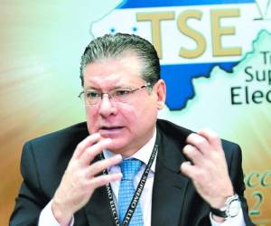 El magistrado del Tribunal Supremo Electoral (TSE), David Matamoros.