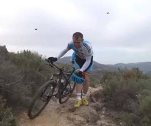 Verdaderos momentos de terror vivieron los ciclistas (Foto: Captura de video)