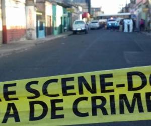 Policia acordona escena del crimen de Emilio Flores en el sector de el Centenario en Comayagüela.