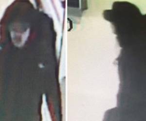 El terrorista ingresó vestido de negro y cubriendo su rostro con una capucha.