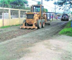 Los trabajos de reparación en las calles de los barrios de la ciudad de Comayagua ya dieron inicio.