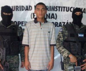 Uno de los detenidos es Anthony Misael Mejía Torres (20) residente en la colonia Alemania y originario de Catacamas (Foto: PM/ El Heraldo Honduras/ Noticias de Honduras)