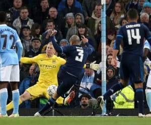 Aunque los merengues tuvieron varias oportunidades para anotar, el portero de los citizens Joe Hart se los impidió, foto: AP.