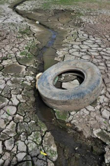 Honduras: Las tristes imágenes de la represa Los Laureles que luce casi desierta