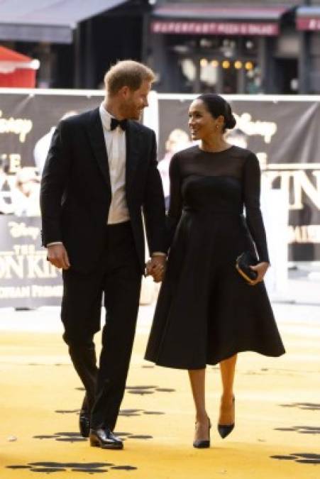 FOTOS: Así fue el primer encuentro entre Meghan Markle, Harry, Beyoncé y Jay-Z en la premiere de El Rey León