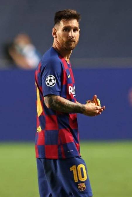 Cabizbajo, impotente y frustrado: El Messi humillado frente al Bayern