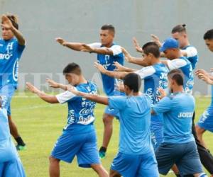 Los jugadores de la Selección de Honduras realizaron por segundo día sus trabajos de preparación para enfrentar el duelo ante EE UU (Foto: Delmer Martínez/EL HERALDO)
