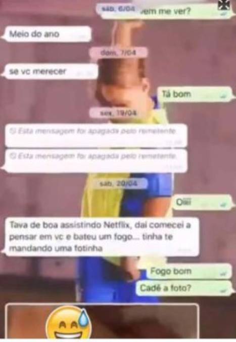 FOTOS: Sale a la luz el chat completo de WhatsApp entre Neymar y Najila Trindade, la modelo que lo acusa de violación