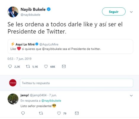 Despidos, reclamos y órdenes: los tuits más controversiales de Nayib Bukele, presidente de El Salvador