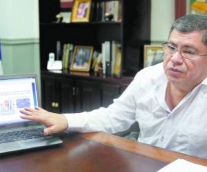 El ministro de Derechos Humanos, Justicia, Gobernación y Descentralización, Héctor Leonel Ayala, atendió a EL HERALDO.