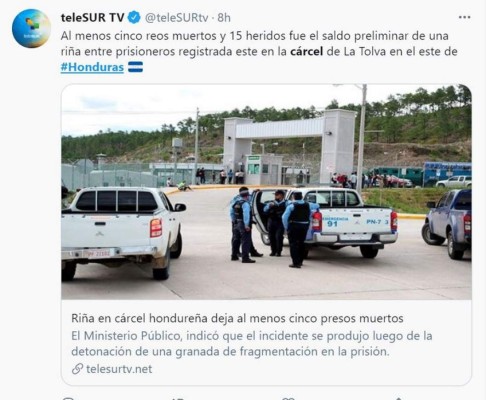 Honduras fue noticia internacionalmente por la sangrienta reyerta en el penal de 'máxima seguridad' La Tolva