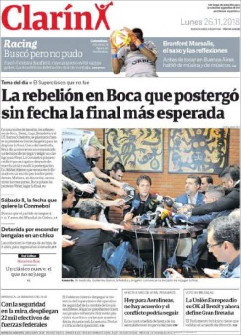 Esto dice la prensa argentina sobre la cancelación del clásico entre Boca y River en final de Libertadores