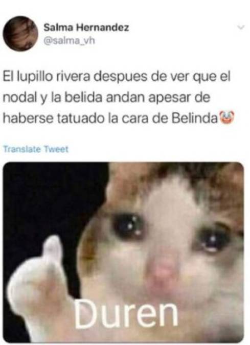 Los memes contra Lupillo Rivera por el romance de Belinda y Christian Nodal