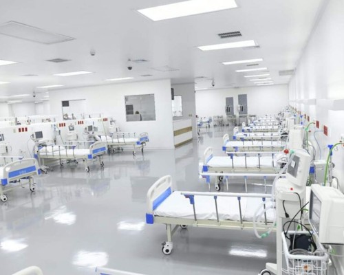 Las primeras imágenes del exclusivo hospital para covid-19 en El Salvador
