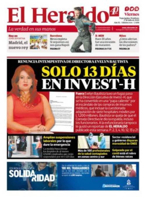 Así denunció EL HERALDO la corrupción de Invest-H en plena pandemia (FOTOS)