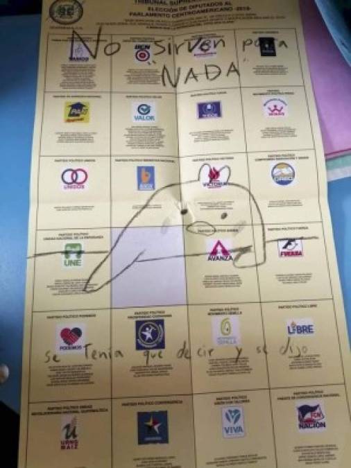 FOTOS: Los irreverentes mensajes en las papeletas electorales de Guatemala
