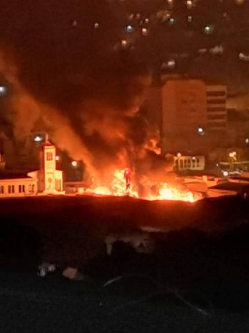 Las primeras imágenes del voraz incendio en mercados de Comayagüela