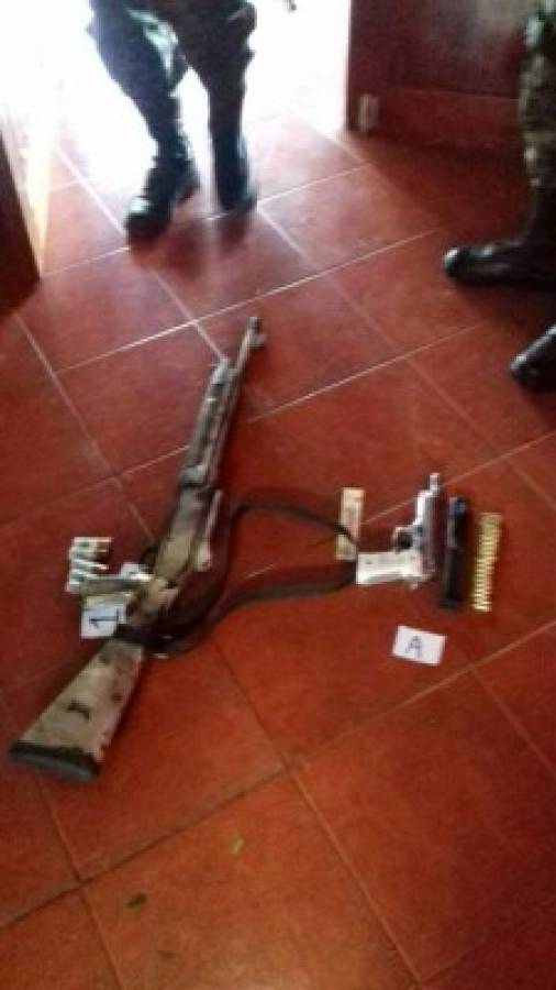 Honduras: Decomisan armas en allanamiento de una hacienda en Olancho