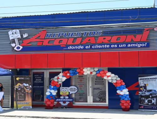 Repuestos Acquaroni inaugura su sexta sucursal en el país, ahora en Siguatepeque.