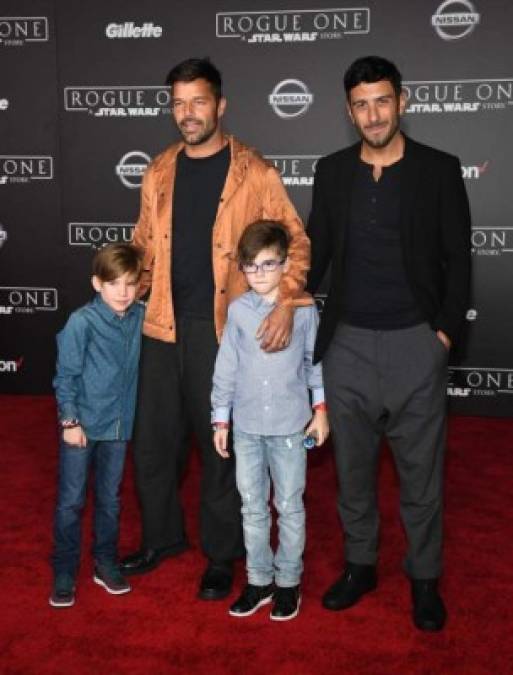 Matteo, uno de los hijos de Ricky Martin, conquistó en la alfombra roja de los Grammy