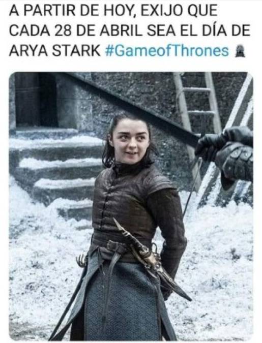 Arya Stark protagoniza los memes que dejó el capítulo 3 de la temporada 8 de Game Of Thrones