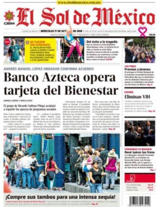 Portadas de medios mexicanos no perdonan al Tri tras la derrota ante Chile