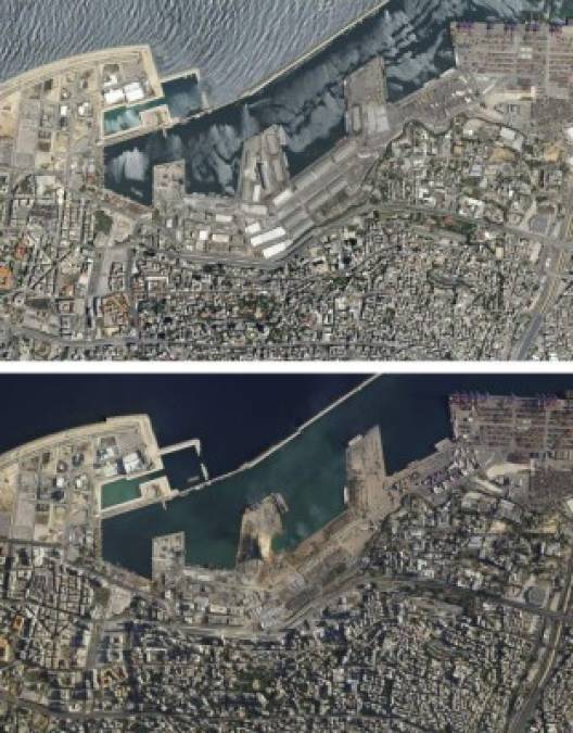 Imágenes aéreas muestran la destrucción tras explosión en Beirut