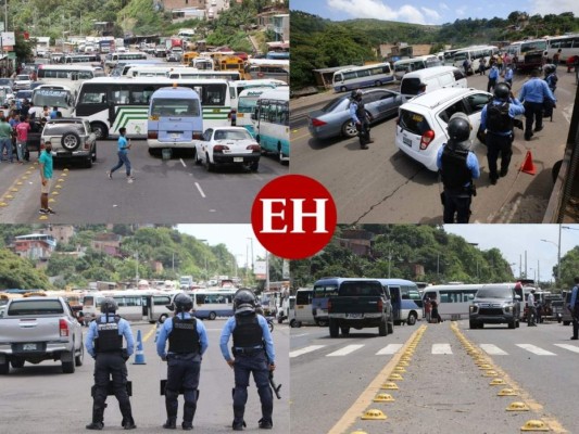Así fue el caos que causó el paro de transporte en la capital de Honduras