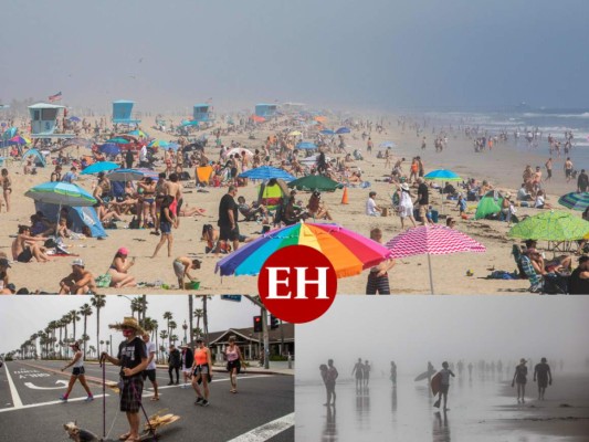 Retando al coronavirus, miles de personas abarrotaron playas de California (FOTOS)