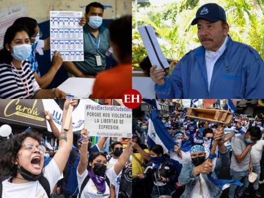 Conoce cómo estuvo el ambiente electoral en las elecciones generales de Nicaragua. Fotos: AP/AFP