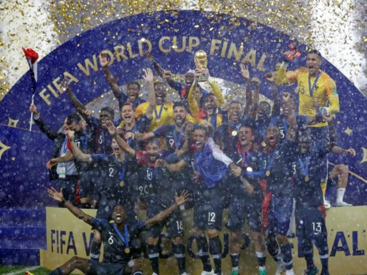 Francia salió campeón del mundo por segunda vez en la historia. Foto: Agencia AP.