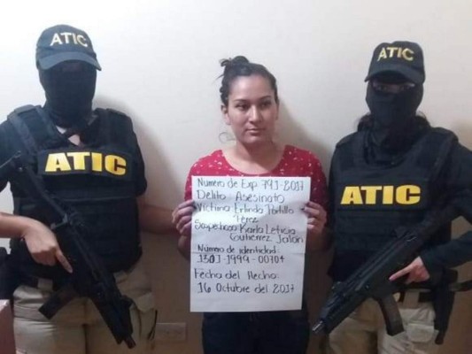 Karla Leticia Gutiérres Jalón enfrenta un proceso penal por el delito de asesinato.