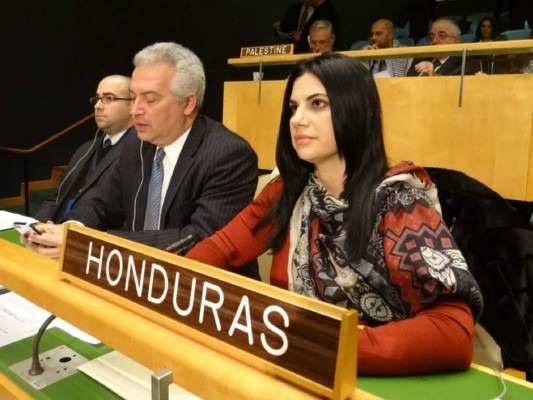 Elizabeth Flores, representante permamente de Honduras ante la ONU.