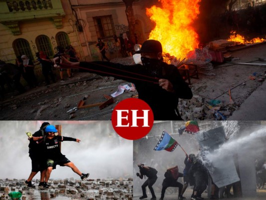 FOTOS: Violentos disturbios marcan nueva jornada de protestas en Chile