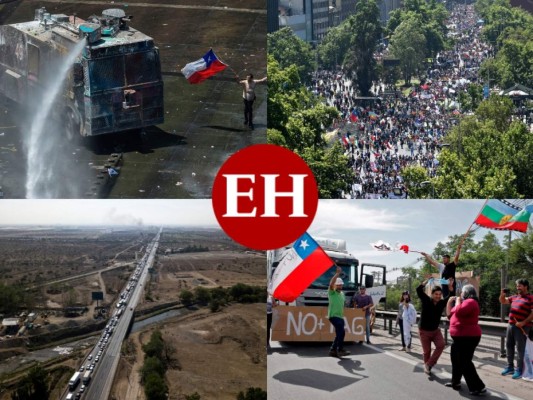 Bloqueos, fogatas y 'renuncia Piñera', el paro nacional de 48 horas en Chile